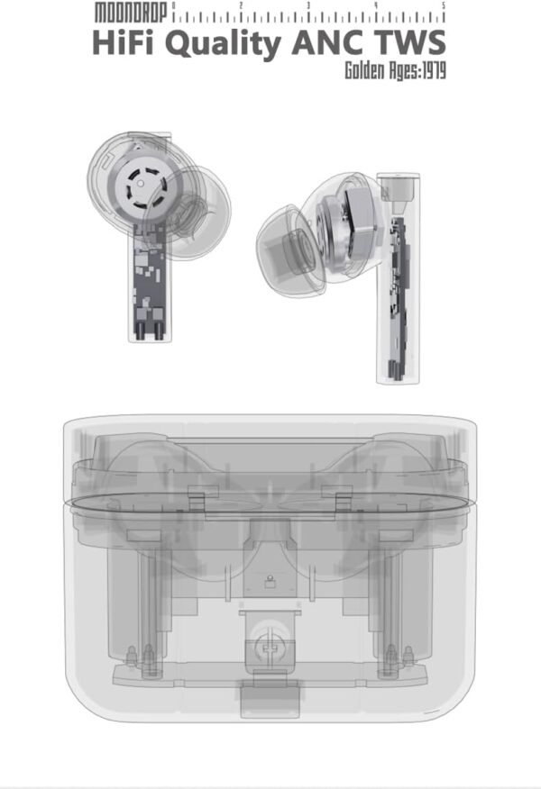 51G4cimXNEL._AC_SL1278_ Moondrop Golden Ages TWS Earphones Review Best Planar Magnetic Wireless Earbuds with ANC