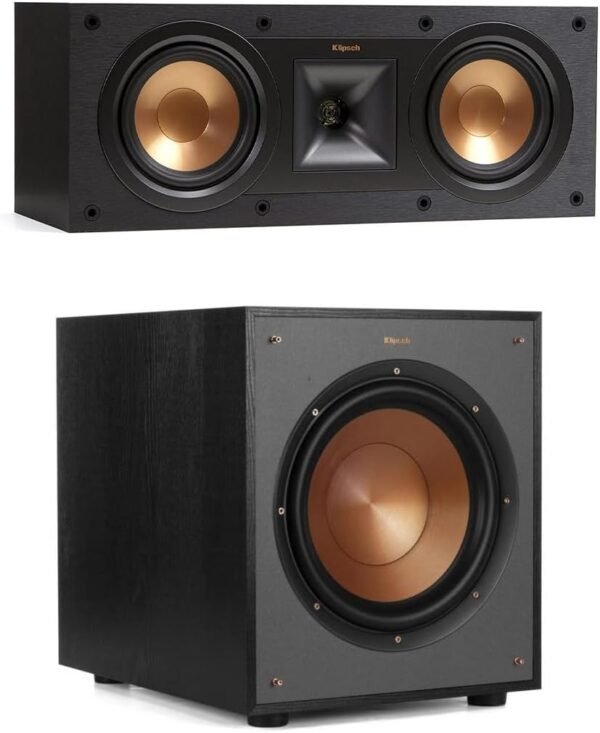 Klipsch R-100SW Subwoofer and R-52C Speaker Review Incredible Sound and Deep Bass
