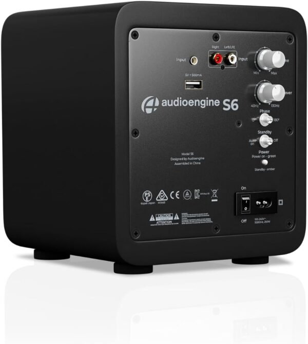 Audioengine S6 Compact Subwoofer Review Powerful Bass for Gaming and Home Audio