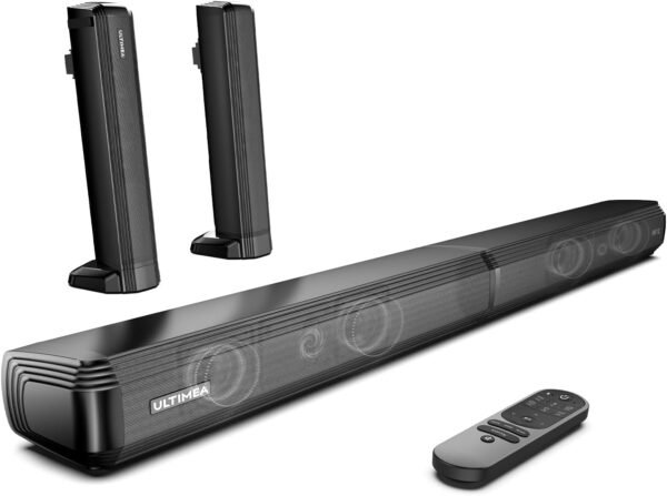 Ultimea Apollo S40 Soundbar Review Best 2.2ch Detachable Bluetooth Speaker for TV