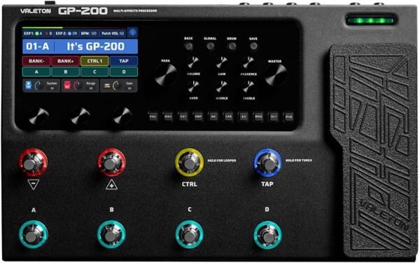 Valeton GP-200 multi-effects pedal review with amp modeling and USB interface