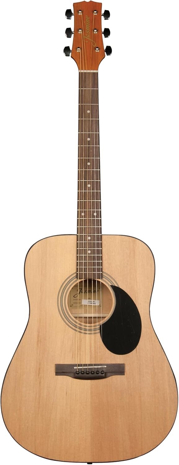 Jasmine S35 Dreadnought Acoustic Guitar review Natural Finish perfect for beginners