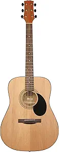 Jasmine S35 Dreadnought Acoustic Guitar review Natural Finish perfect for beginners