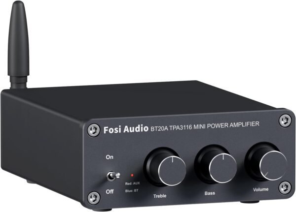 Fosi Audio BT20A Bluetooth Stereo Amplifier Review Powerful Mini Amp for Home Audio Setup