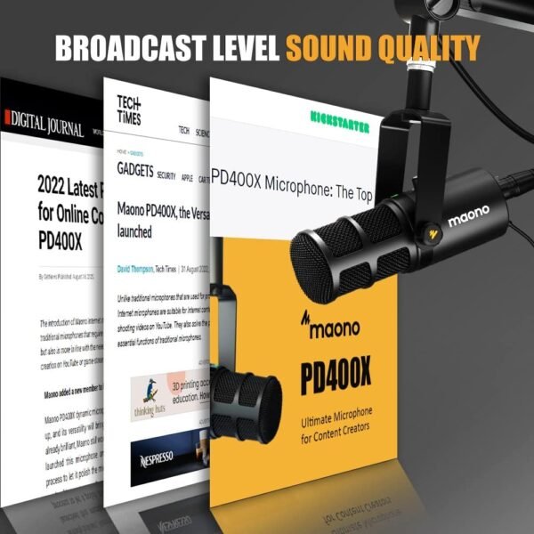 Review of MAONO PD400X Dynamic Microphone for Podcasting, Streaming, and Studio Recording