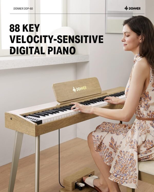 Donner DDP-60 Digital Piano Review Full-Size Keyboard with 88 Keys and Sensitive Touch