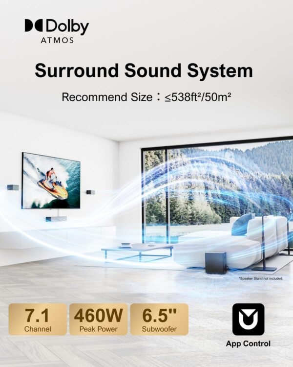 Ultimea Poseidon D80 Sound Bar Review 2025 Upgrade Dolby Atmos Home Theater System