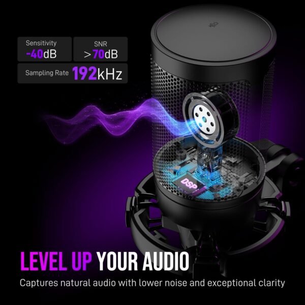 FIFINE Gaming USB Microphone A6V review for streaming, podcasts, and PC gaming setup