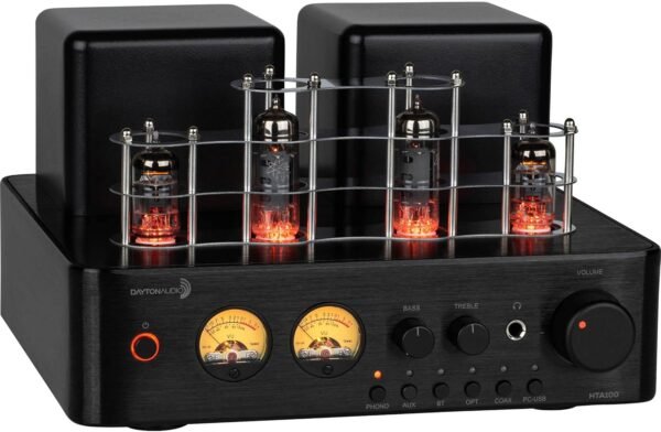 Dayton Audio HTA100 Amplifier Review Powerful Hybrid Tube Sound with Modern Connectivity