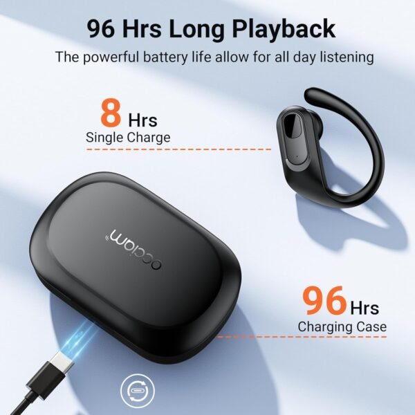 Occiam T9 Wireless Earbuds review featuring 96-hour battery life and waterproof design