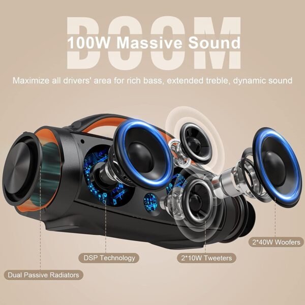 DOSS Extreme Boom Pro Bluetooth Speaker review powerful sound and bass for outdoor adventures