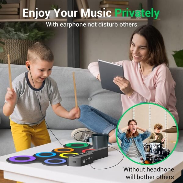 Review of Rocksocki 7-Pad Kids Electronic Drum Set Perfect for Beginners