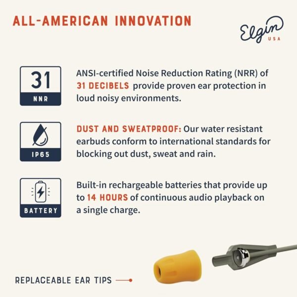 Review of Elgin Discord Gen 3 Bluetooth Earplug Earbuds for Industrial Work