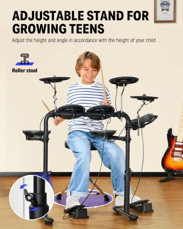 Donner DED-70 Electric Drum Set Review Perfect for Beginners and Young Drummers