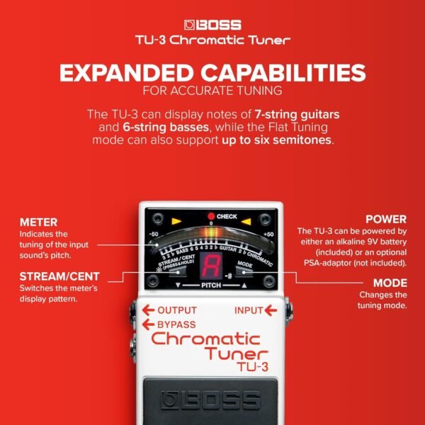 812P8jn9bXL._AC_SL1500_ Boss TU-3 Chromatic Tuner Pedal Review Ultimate Guide for Guitar and Bass Players