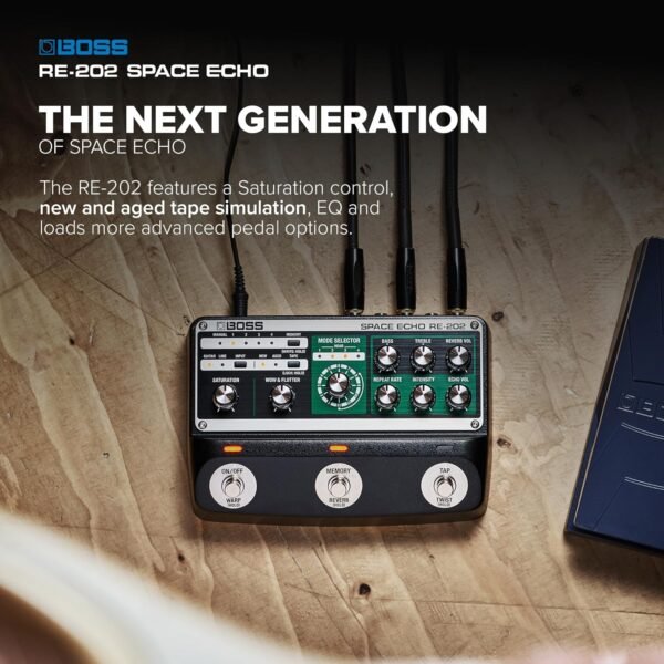 Boss RE-202 Space Echo Digital Delay Pedal review modern features meet vintage charm