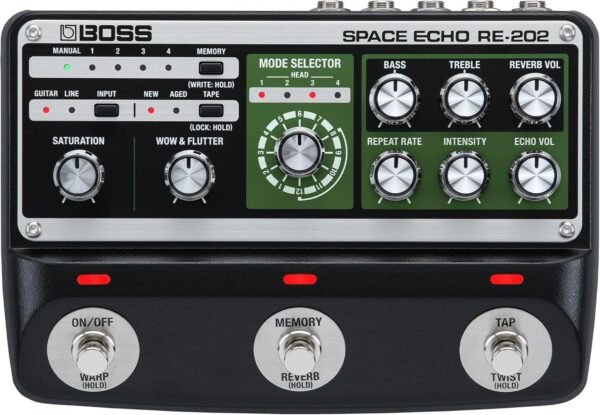 Boss RE-202 Space Echo Digital Delay Pedal review modern features meet vintage charm
